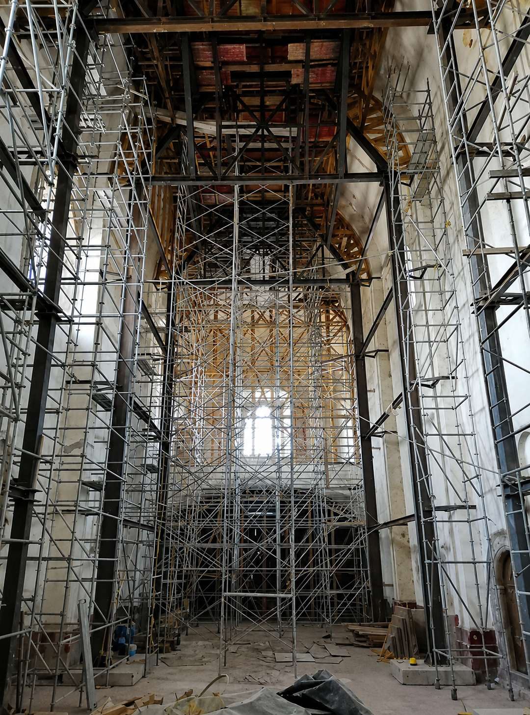 Interior intervenido del Ex Convento de Tlayacapan